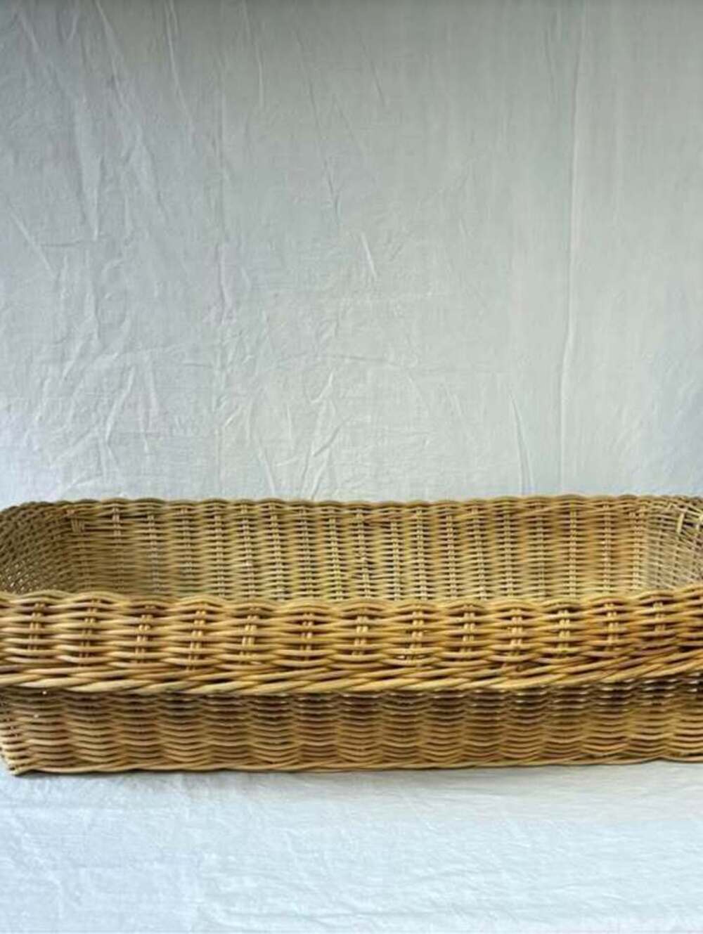Large Rectangular Wicker Basket - Picture 4 of 4